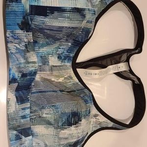 Lululemon NWT Size 8 Speed Up Bra C/D multi blues